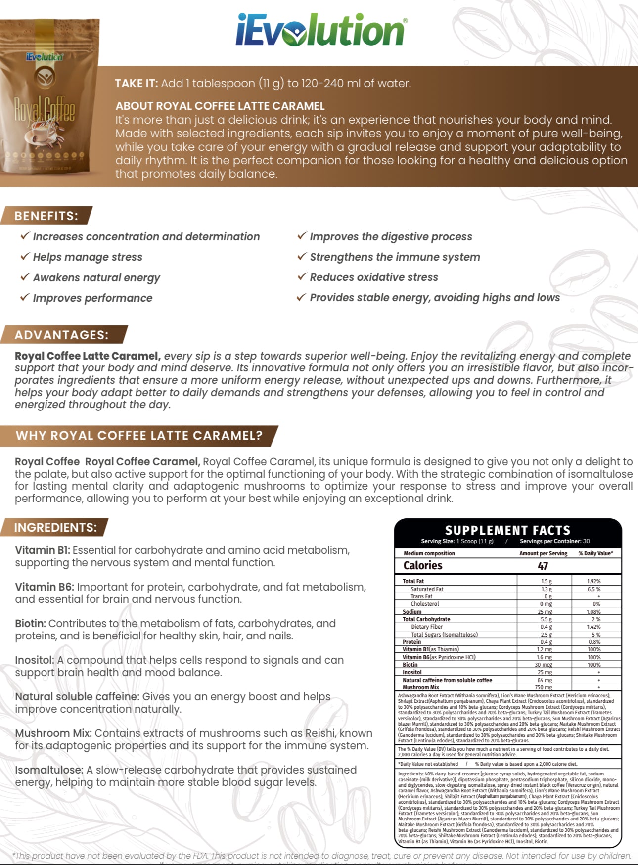 Royal Coffee Latte Caramelo